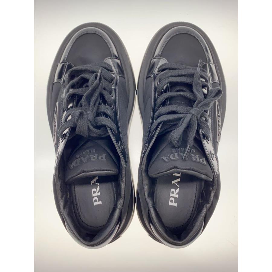 PRADA◇RE-NYLON/三角ロゴ/ローカットスニーカー/23.5cm/BLK/ナイロン 