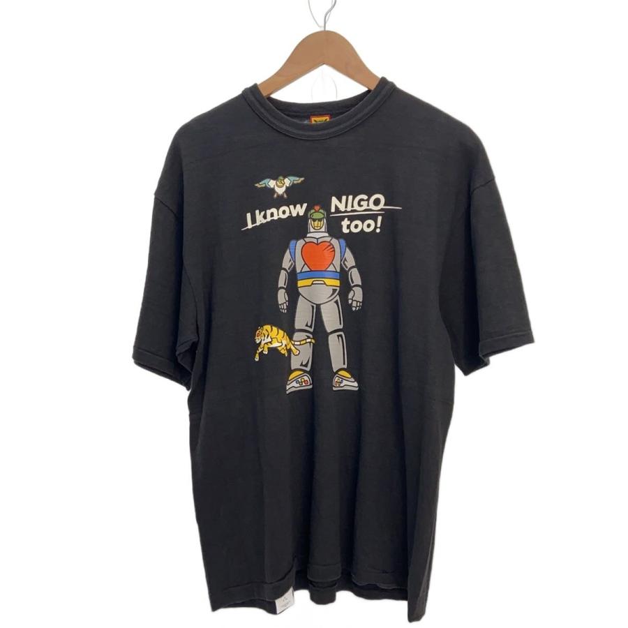 HUMAN MADE◇Tシャツ/XL/コットン/BLK/X28/I KNOW NIGO// : セカンド