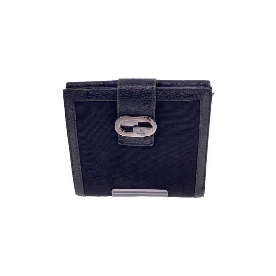GUCCI◇長財布/キャンバス/BLK/総柄/レディース/035・2184・2134