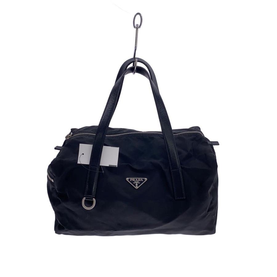 PRADA ナイロン　トートバッグ　ミニボストンバッグ　メンズ　レディース PRADA◇ミニボストンバッグ/ナイロン/BLK : セカンドストリートYahoo