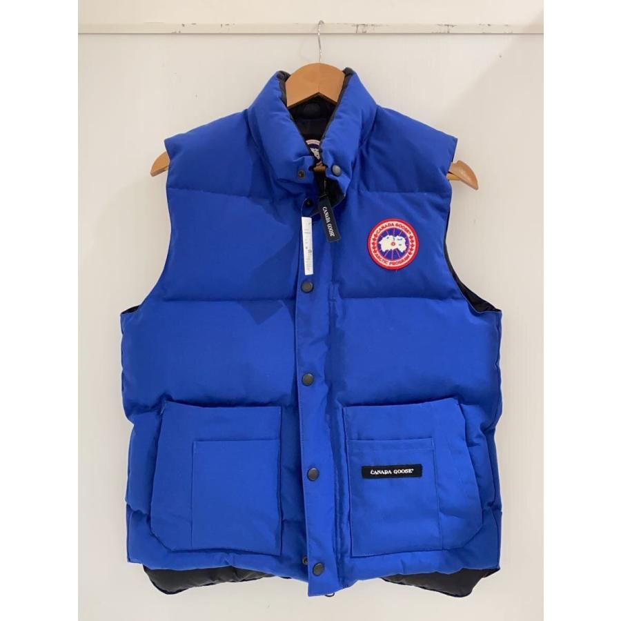 CANADA GOOSE◇GRAND STONE/ダウンベスト/S/ポリエステル/BLU/4133JM R
