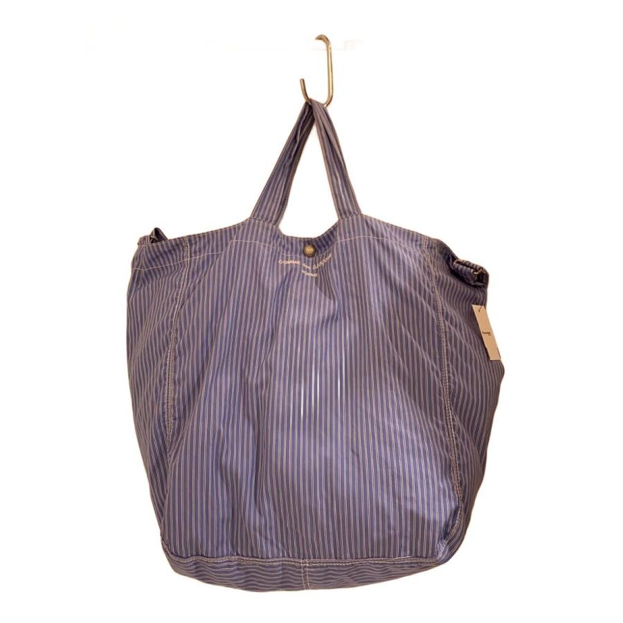 COMME des GARCONS HOMME◇2WAY バッグ/コットン/BLU/ストライプ/HM-K