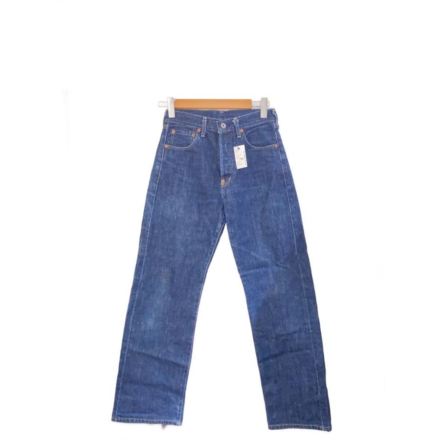 Levi's◇702/J22/赤耳/ボトム/28/コットン/NVY/無地/裾ダメージ有