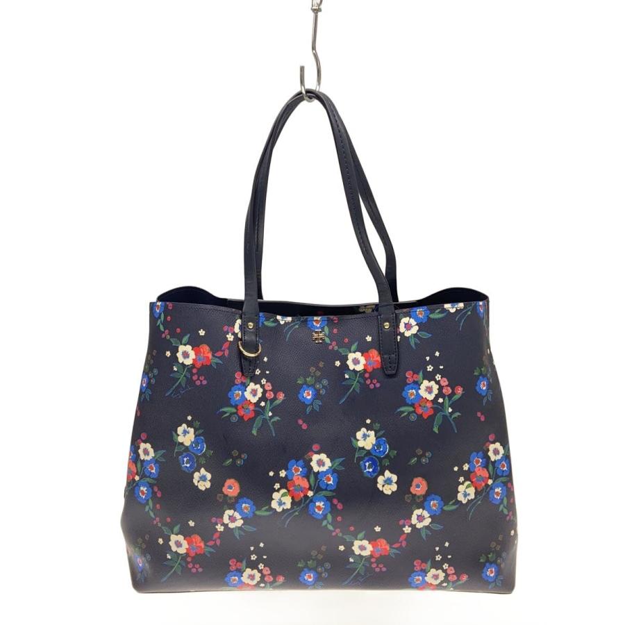 TORY BURCH◇トートバッグ/--/NVY/花柄// : セカンドストリートYahoo 