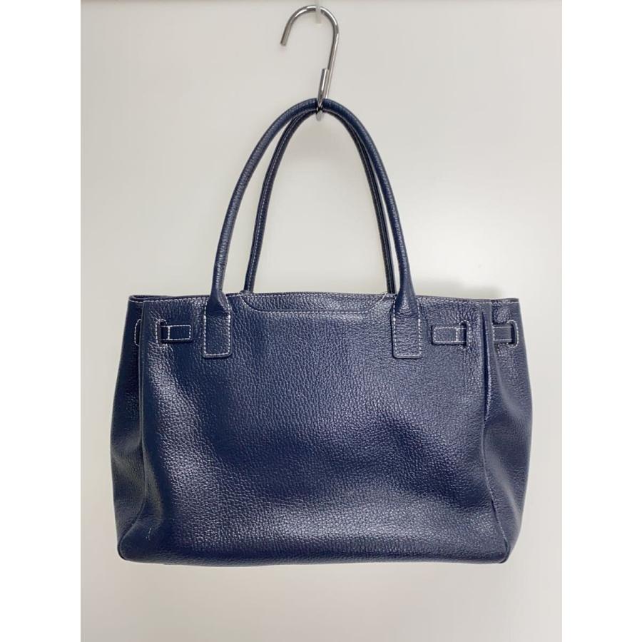 傳濱野◇トートバッグ/レザー/BLU// : セカンドストリートYahoo!店