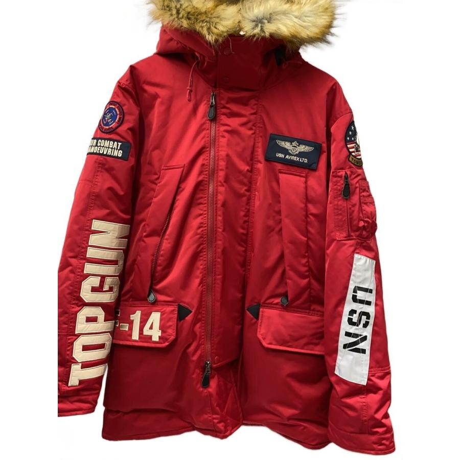 AVIREX◇フライトジャケット/XXL/ポリエステル/RED/6102177 : セカンド