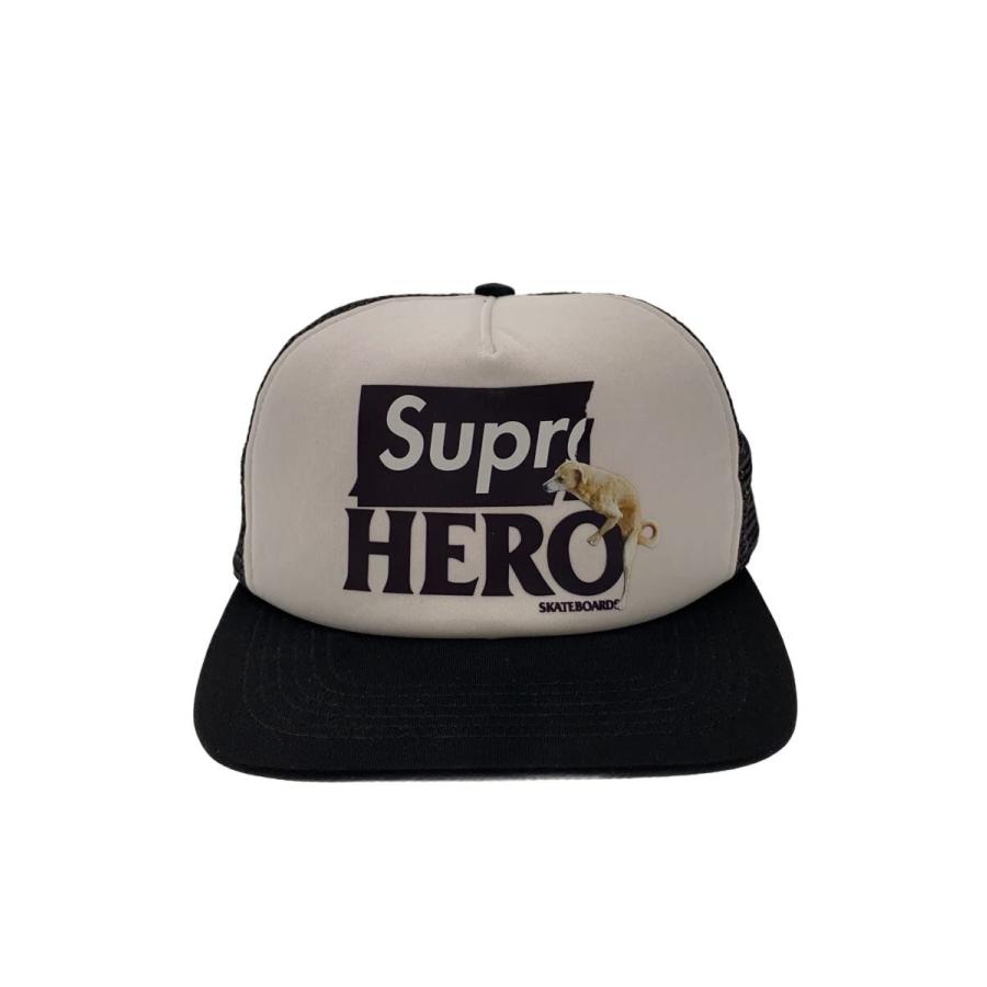 Supreme◇メッシュキャップ/--/ポリエステル/BLK/無地/メンズ/101837