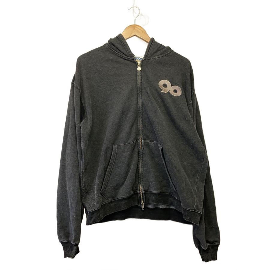 9090ダークグレージップアップパーカー　L 9090◇ジップパーカー/L/コットン/GRY/NN1925 : セカンドストリート