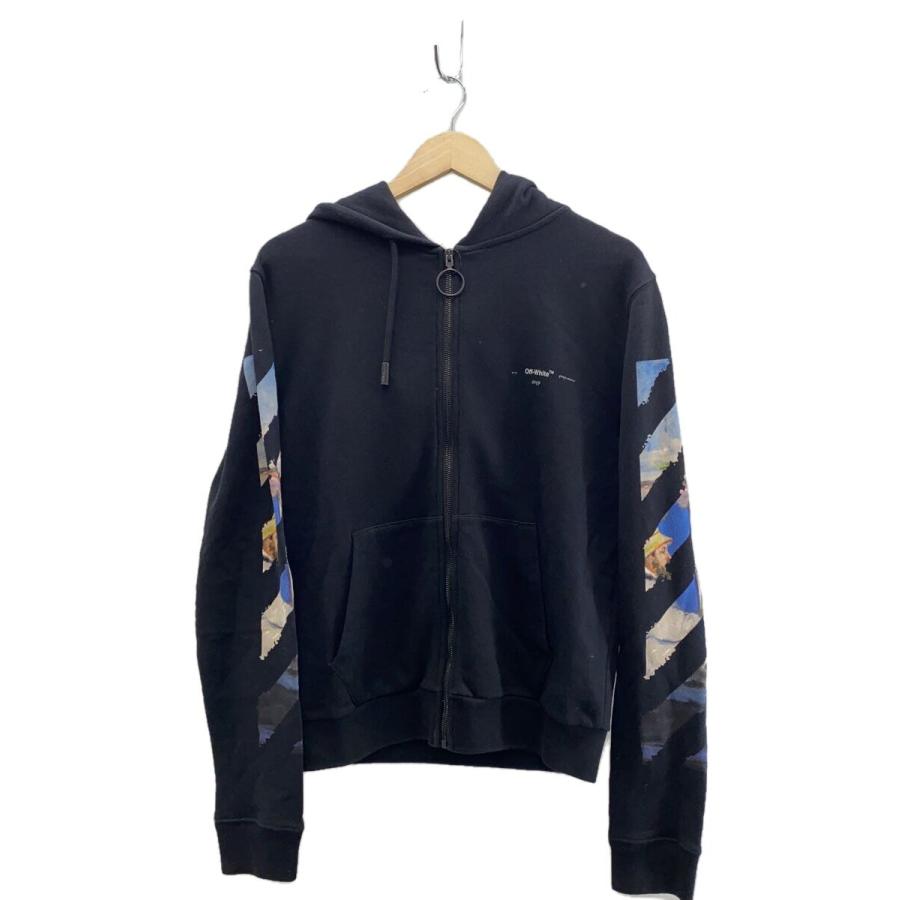 OFF-WHITE◇ジップパーカー/XS/コットン/BLK/OMBE001R19003012