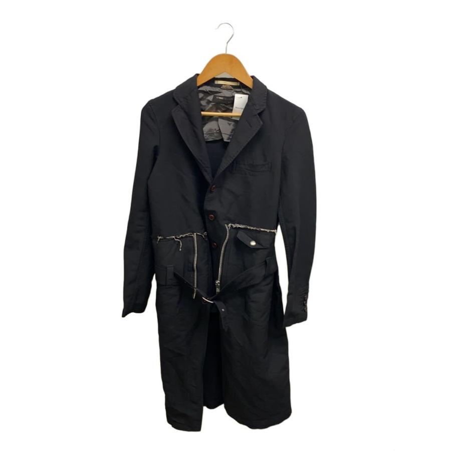 COMME des GARCONS HOMME PLUS◇コート/XS/ポリエステル/BLK/13AW