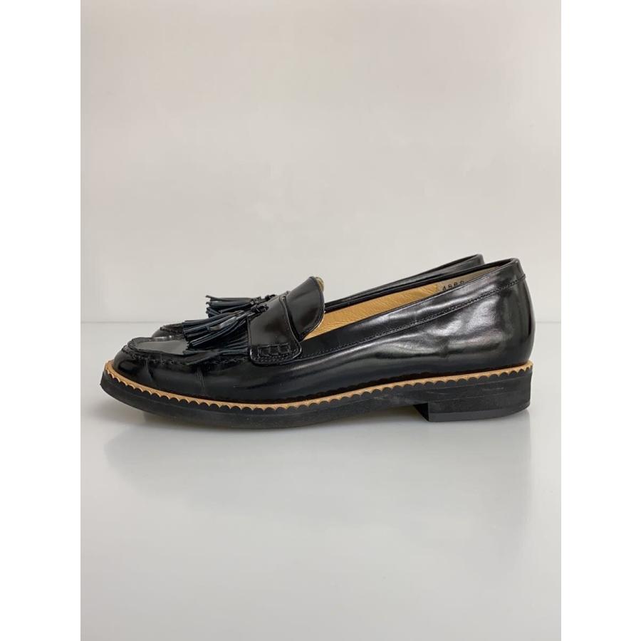 TSUMORI CHISATO◇ローファー/22.5cm/BLK/タッセル/フリンジ