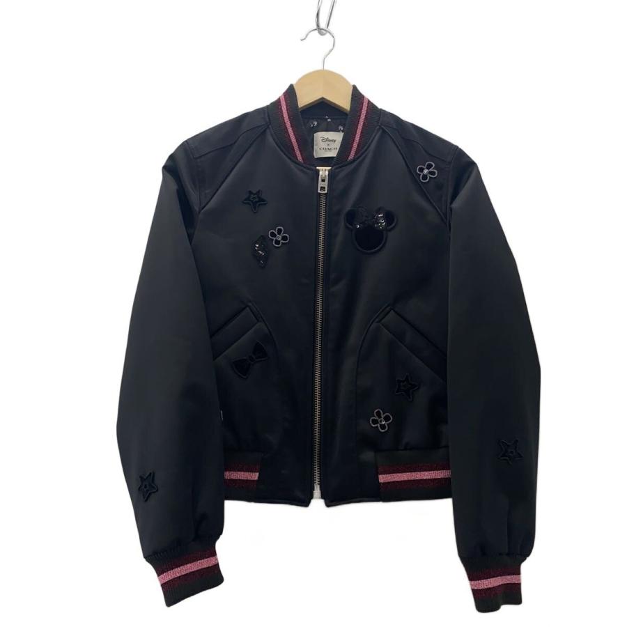 COACH◇スタジャン/XS/ポリエステル/BLK : セカンドストリートYahoo!店