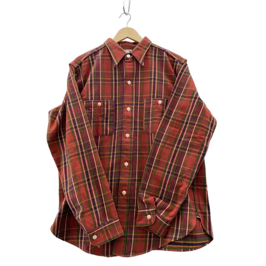 WAREHOUSE 赤黒チェックネルシャツ 42 WAREHOUSE◇ネルシャツ/42/コットン/RED/STRONGARM : セカンド