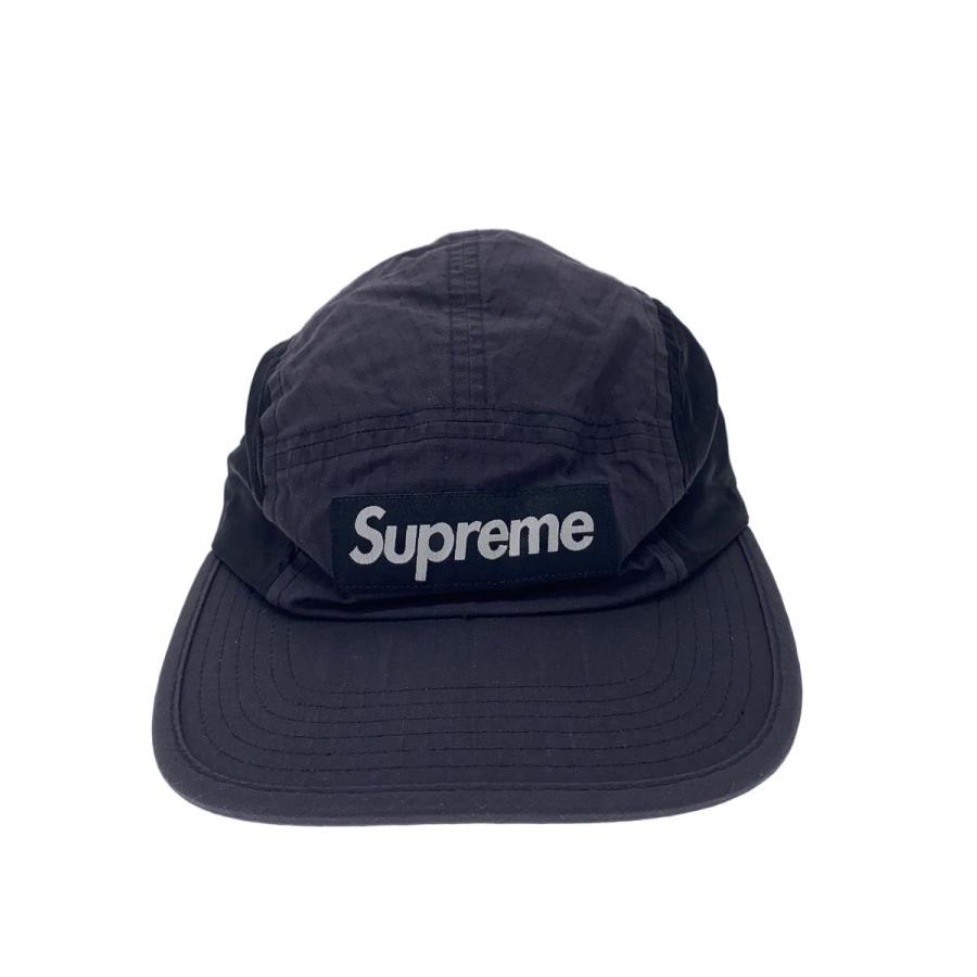 Supreme◇23AW/Waxed Cotton Camp Cap/キャップ/FREE/ナイロン/BLK