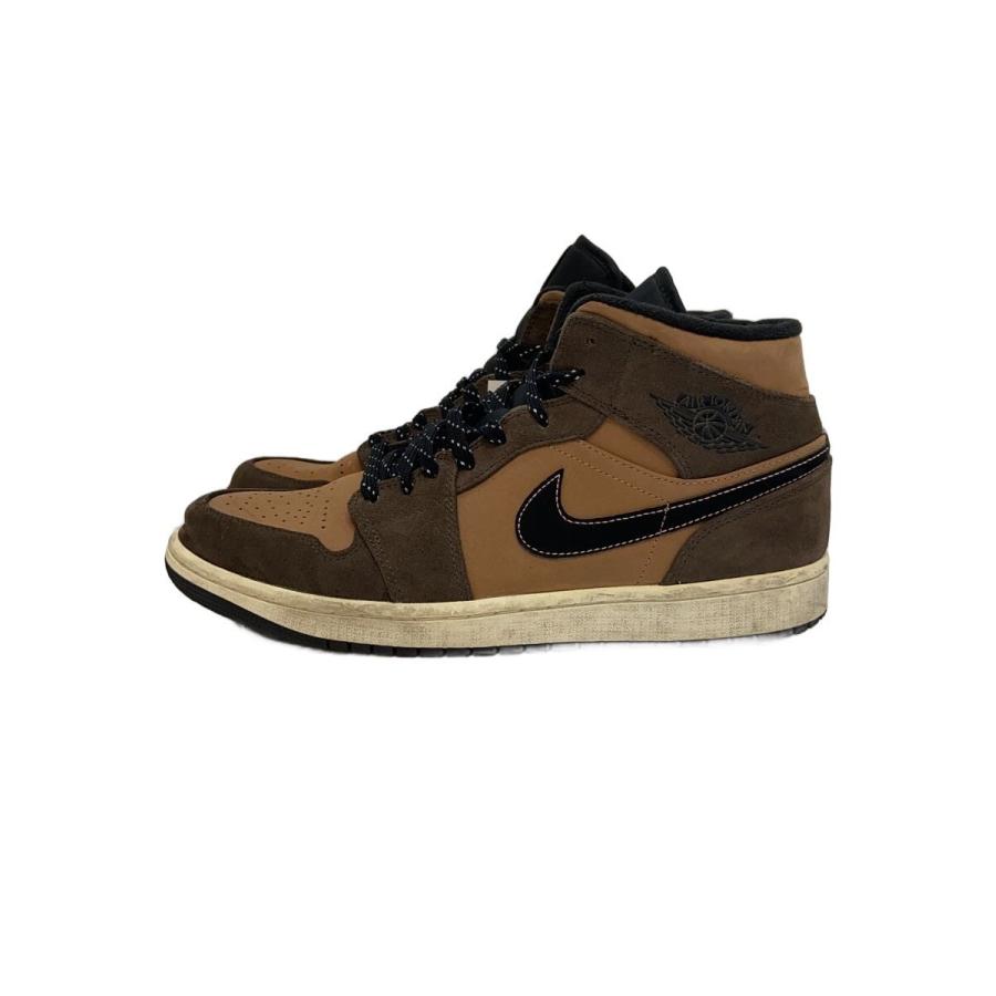 NIKE◇AIR JORDAN 1 MID SE_エアジョーダン ミッド SE/28cm/ブラウン 
