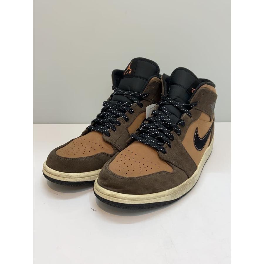 NIKE◇AIR JORDAN 1 MID SE_エアジョーダン ミッド SE/28cm/ブラウン 