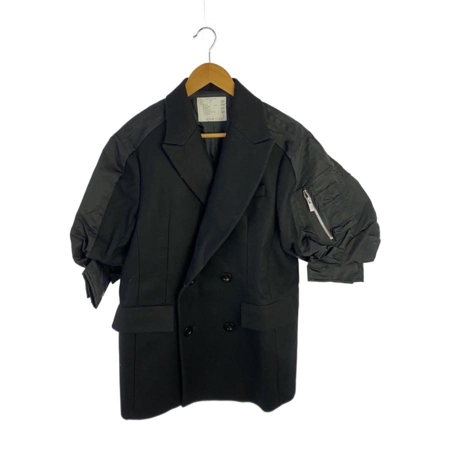 sacai◇コート/3/ウール/BLK/23-06925 : セカンドストリートYahoo!店