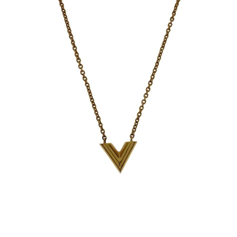 LOUIS VUITTON◇ネックレス・エセンシャルV/メッキ/GLD/レディース