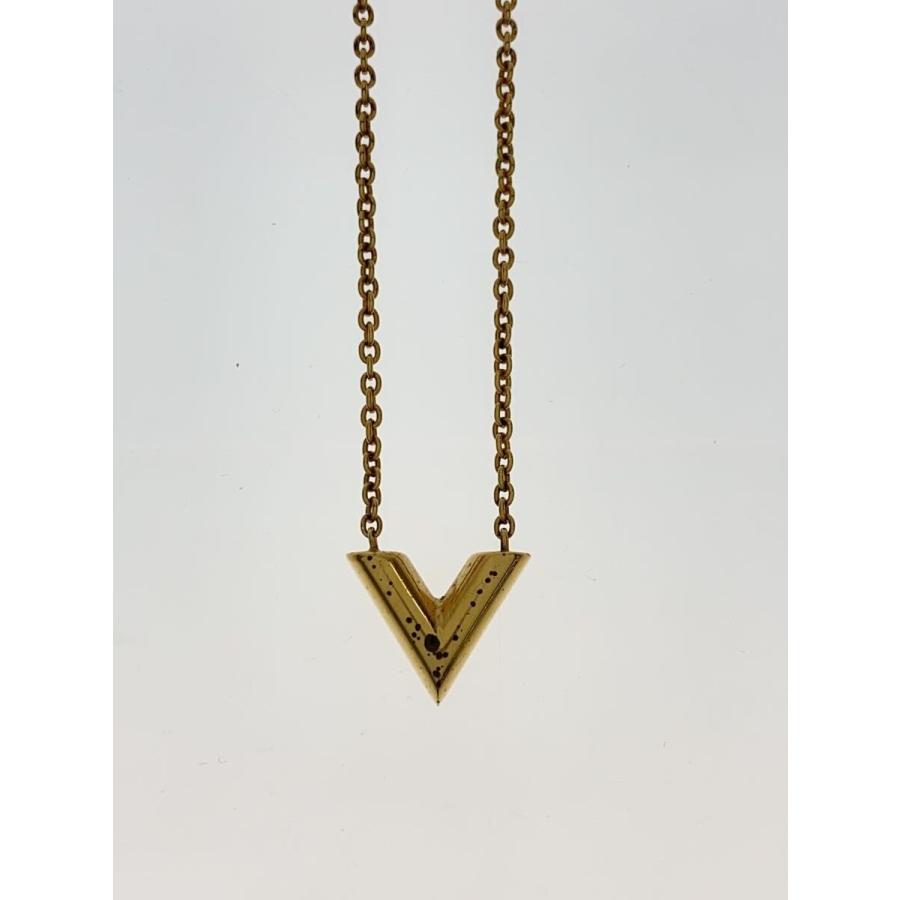 LOUIS VUITTON◇ネックレス・エセンシャルV/メッキ/GLD/レディース