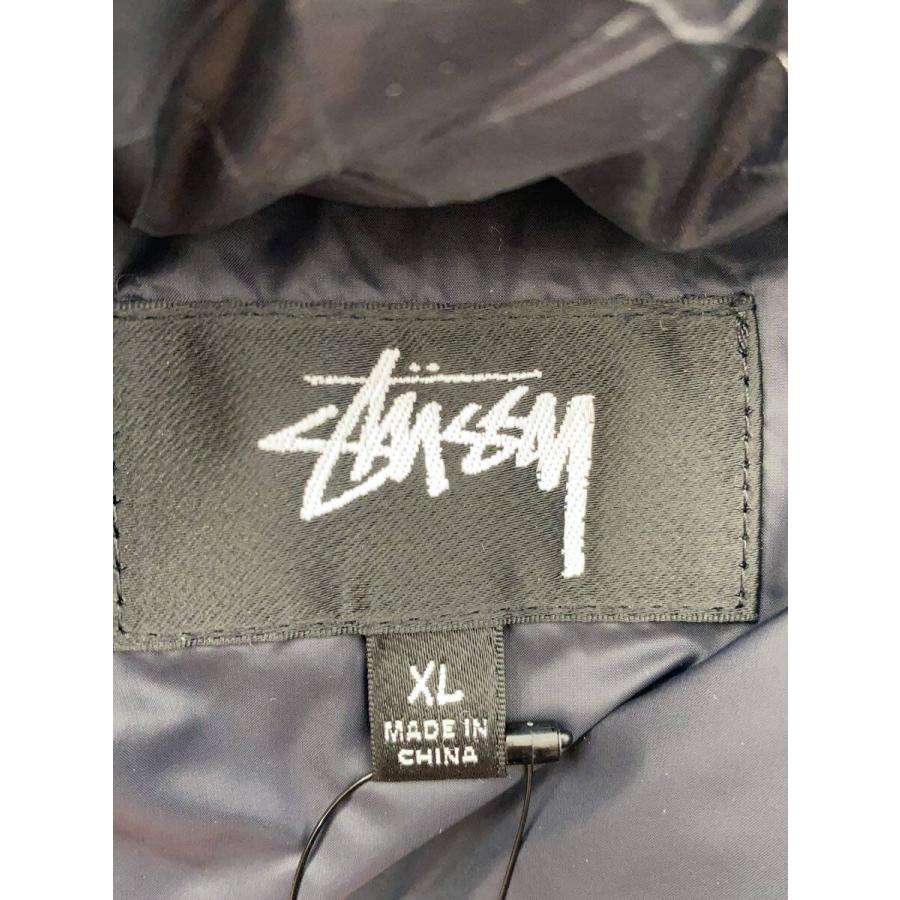 STUSSY◇23AW/Wrinkled Nylon Down Puffer/XL/ナイロン/BLK/115729