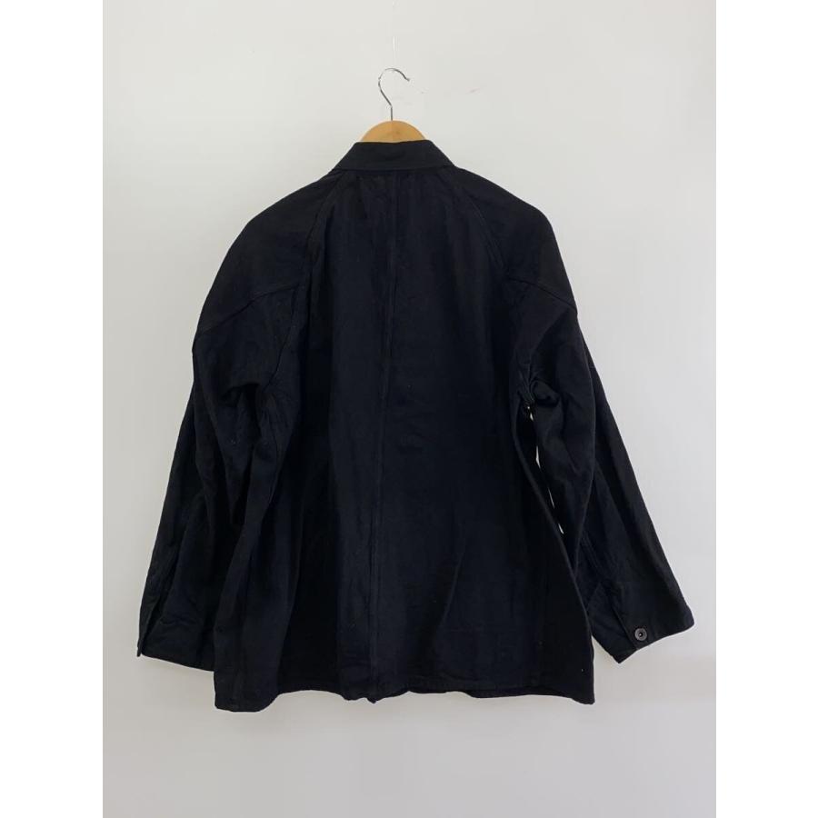 COMOLI◇24SS/デニムワークジャケット/2/コットン/BLK/Z01-01002 