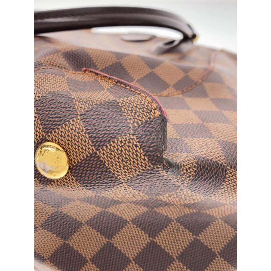 LOUIS VUITTON◇カイサ・トートPM_ダミエ・エベヌ/PVC/BRW : セカンド 
