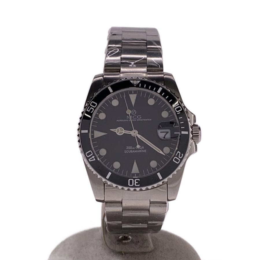 MCG腕時計　自動巻き MCG/自動巻腕時計/アナログ/ステンレス/BLK/SLV : セカンドストリート