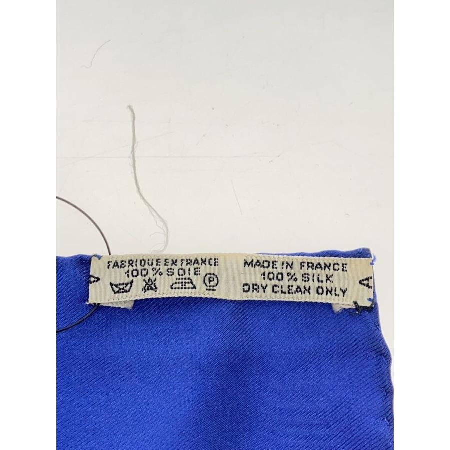 HERMES◆カレ90/LA PROMENADE DE LONGCHAMPS/スカーフ/シルク/BLU/総柄/レディース_2