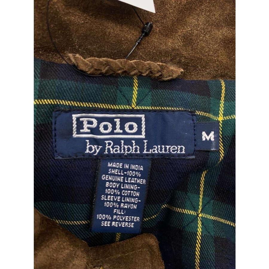 POLO RALPH LAUREN◇90s/コート/M/スウェード/BRW : セカンド