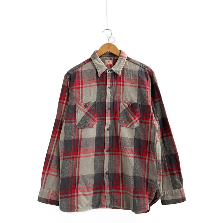 SUGAR CANE◇ネルシャツ/XL/コットン/GRY/チェック/SC28740