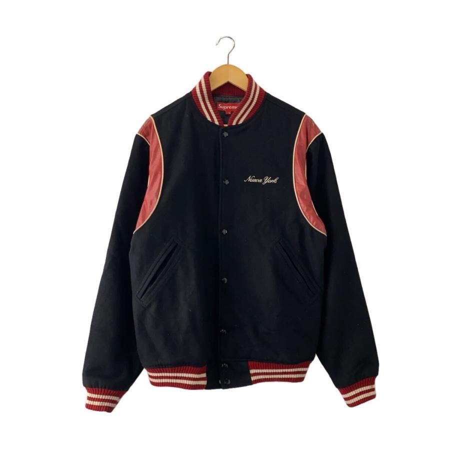 Supreme◇スタジャン/L/ウール/BLK/NUEVA YORK// : セカンドストリート