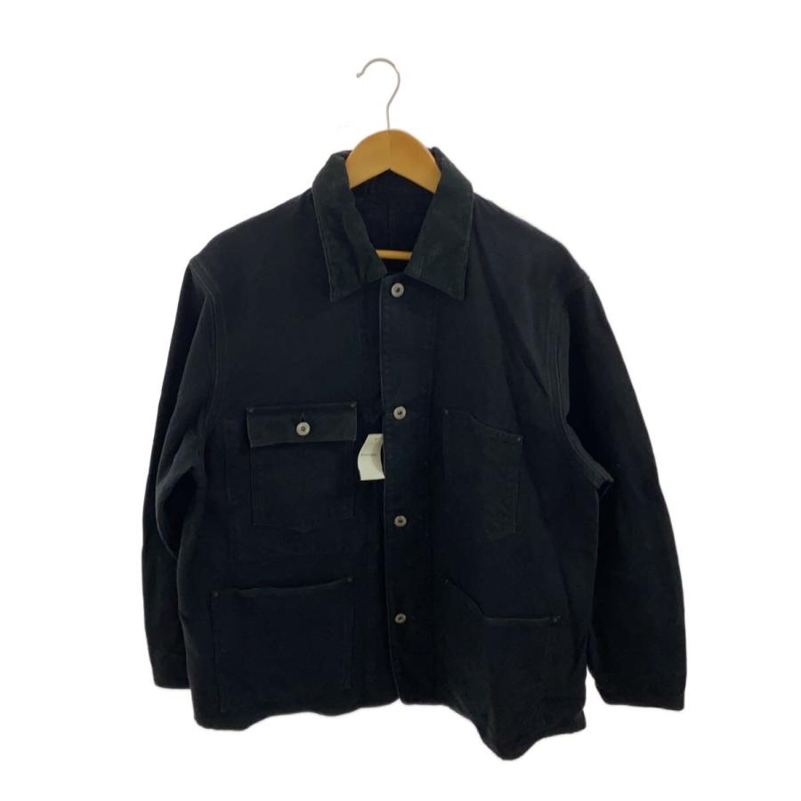 A.PRESSE◇Vintage Silk Hemp Coverall Jacket/2/コットン/BLK/25AAP