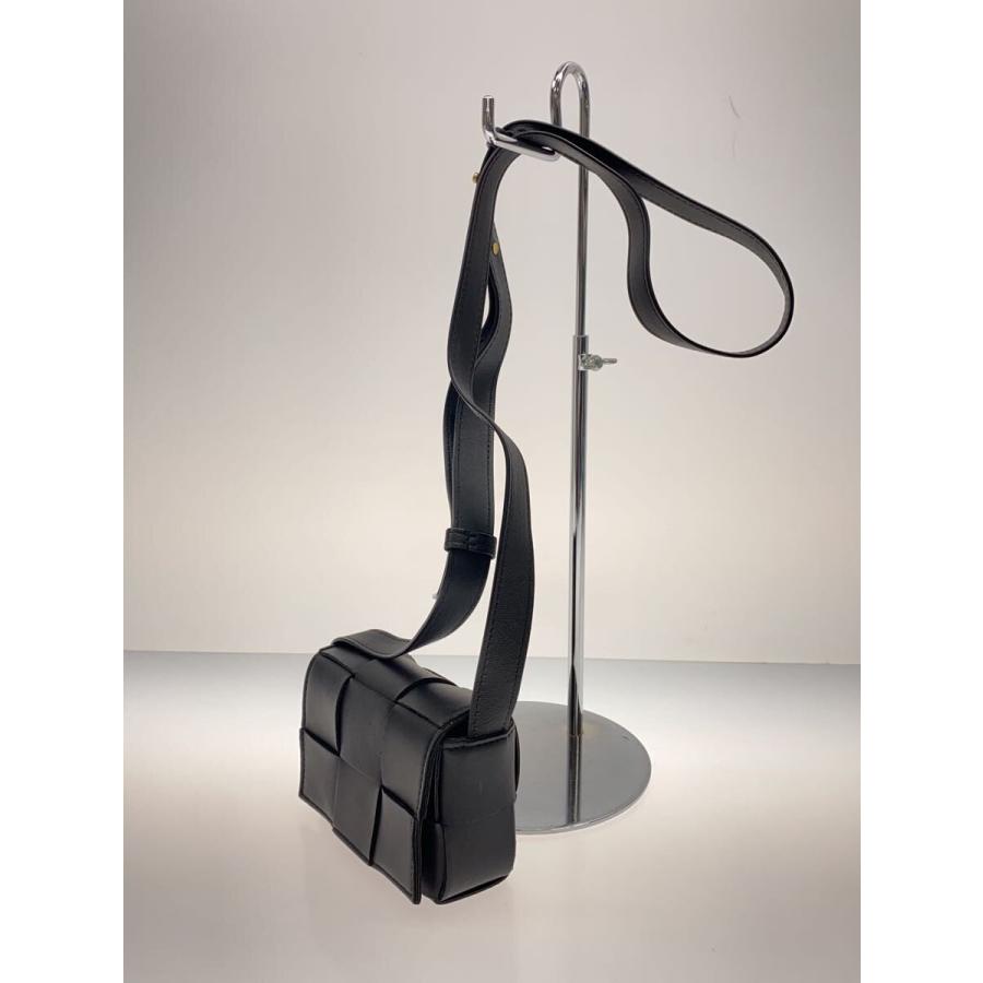 BOTTEGA VENETA◆ショルダーバッグ/レザー/BLK//_1
