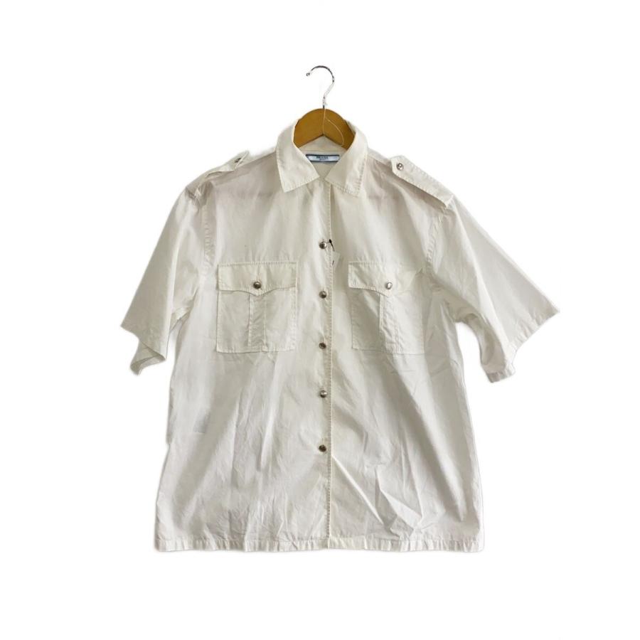 PRADA◇半袖シャツ/38/コットン/WHT/P469D// : セカンドストリート