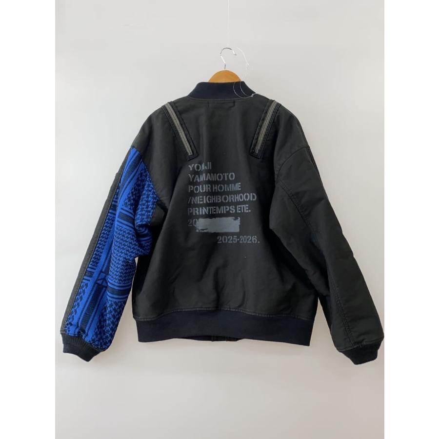 yohji yamamoto POUR HOMME◆A-1 DECK JACKET MOD/L/コットン/BLK/252SPYYN-JKM02Sの画像