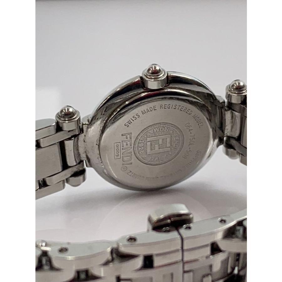 FENDI◇クォーツ腕時計/アナログ/ステンレス/WHT/SLV/064-750L-508