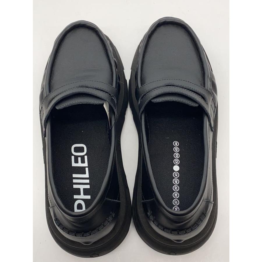 PHILEO◇モカシンローファー/--/BLK : セカンドストリートYahoo!店