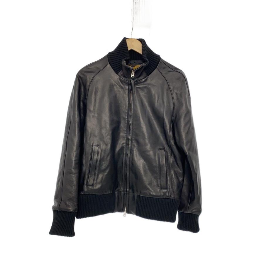 Y'2 LEATHER◇レザージャケット・ブルゾン/STEER OIL RIB JACKET/42