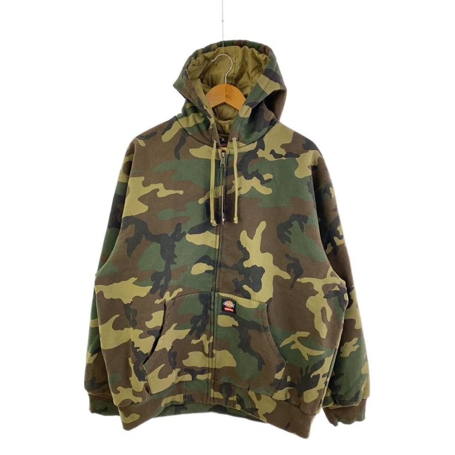 Supreme カモフラージュ ジップアップフリース XL Supreme◇ジップパーカー/L/コットン/GRN/カモフラ : セカンド