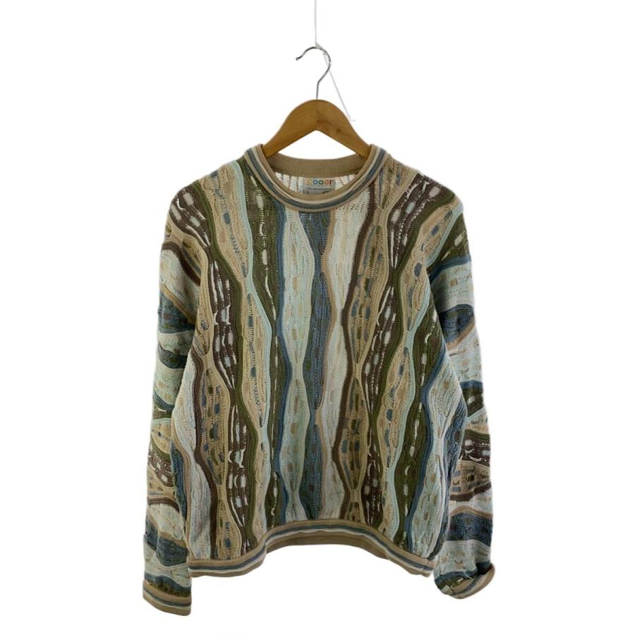 COOGI◇ニット・セーター(薄手)/S/コットン/BEG/総柄 : セカンド