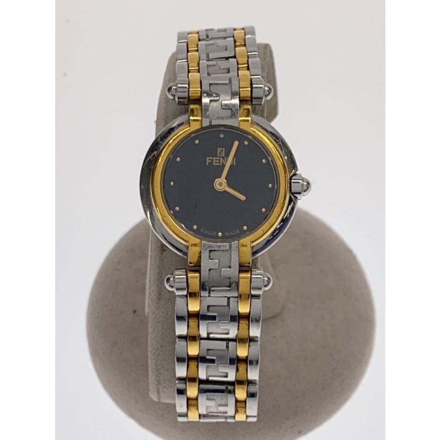 FENDI◇クォーツ腕時計/アナログ/--/BLK/SLV : セカンドストリート