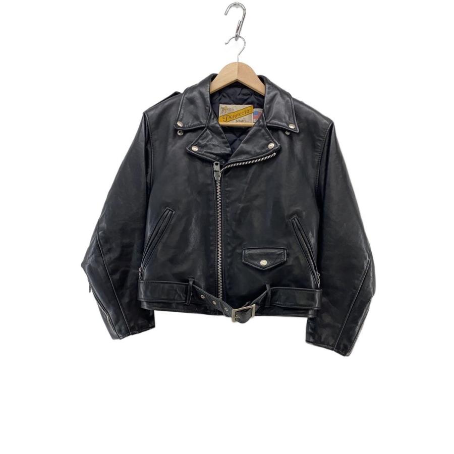 Schott レザージャケット・ブルゾン/M/レザー/BLK/ Schott◇レザージャケット・ブルゾン/--/レザー/BLK : セカンド