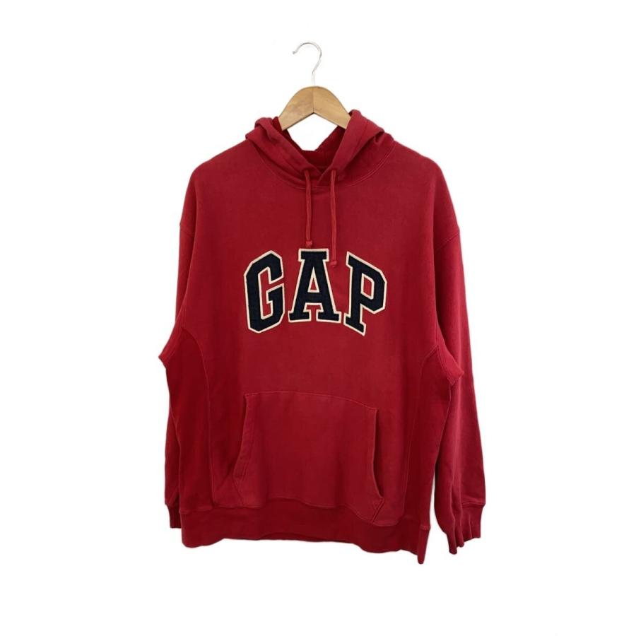GAP◇パーカー/M/コットン/RED/無地 : セカンドストリートYahoo!店