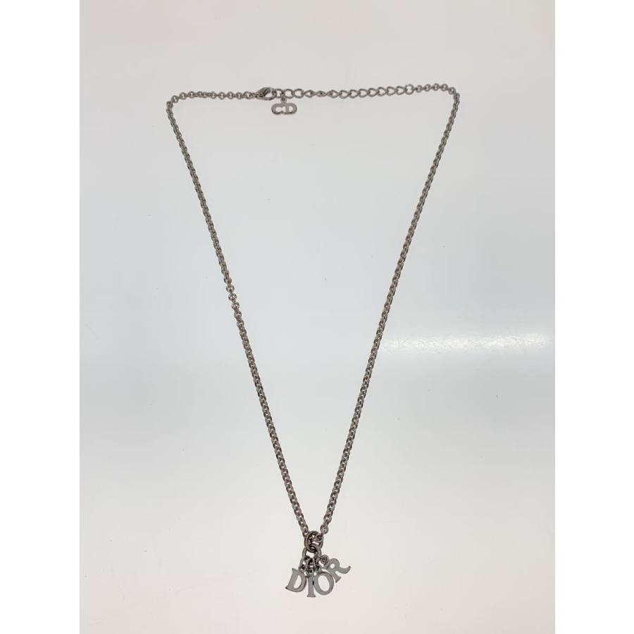 ◆Christian Dior ロゴチャーム　ネックレス Christian Dior◇ロゴチャーム/ネックレス/シルバー/トップ有