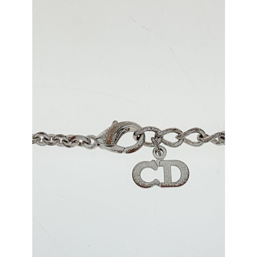 Christian Dior◇ロゴチャーム/ネックレス/シルバー/トップ有