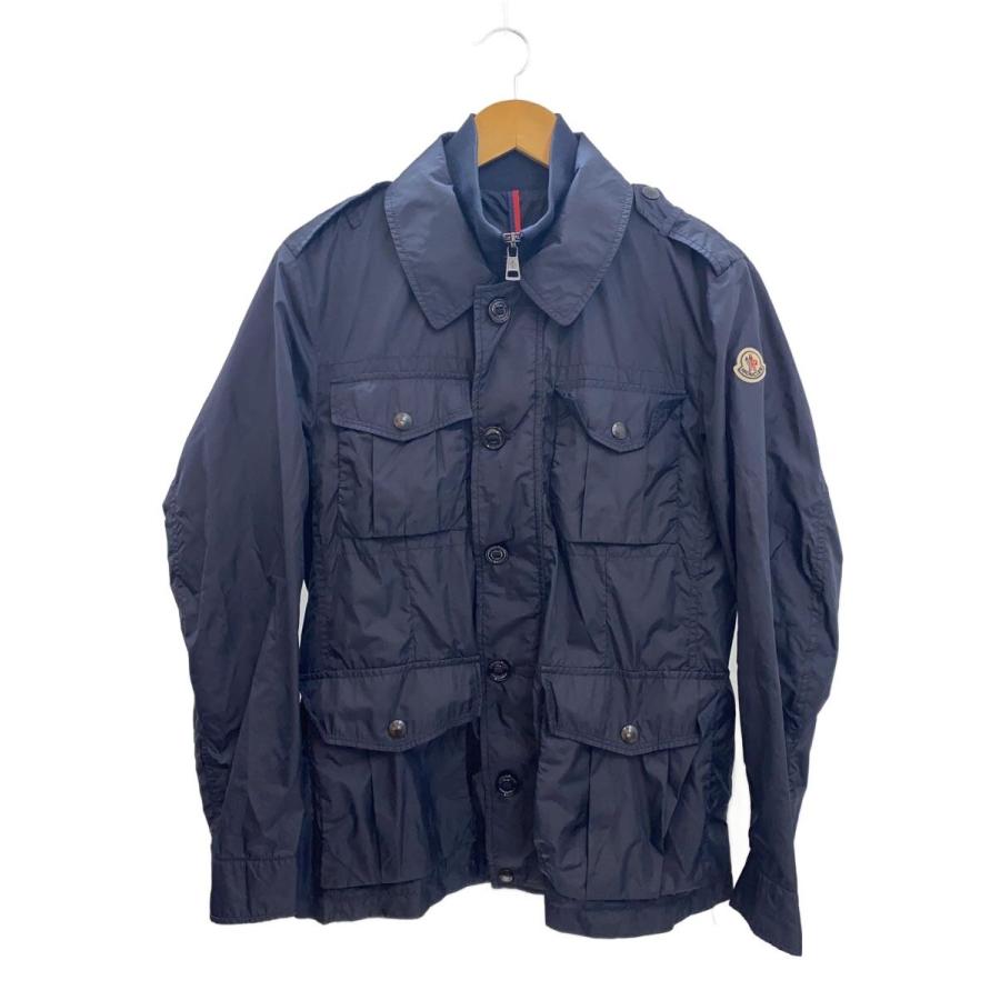 MONCLER◇ナイロンジャケット/1/ナイロン/ネイビー/無地/141-091-41156