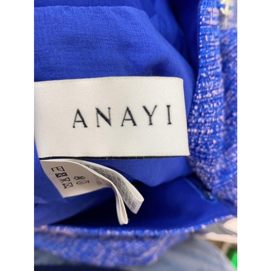 ANAYI◇スラブツイードベルト付ワンピース/ノースリーブワンピース/38 