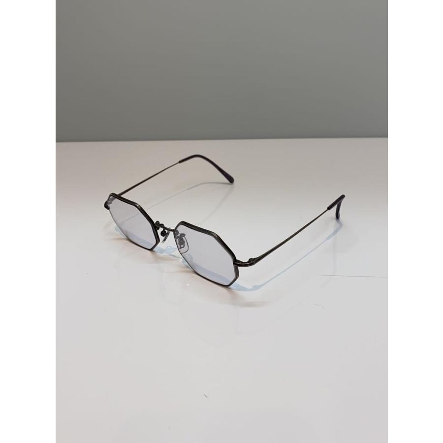 白山眼鏡店◇オクタゴン/メガネ/チタン/シルバー/メンズ : セカンド