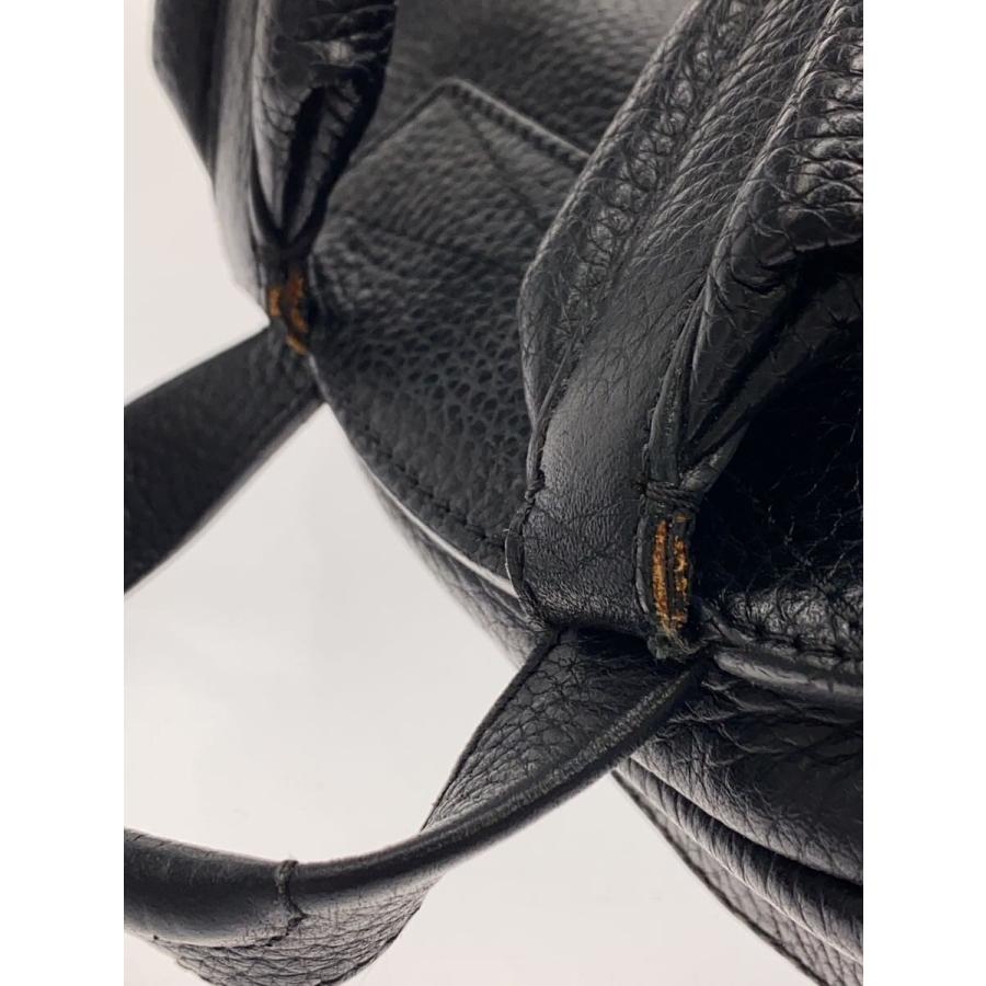 LOUIS VUITTON◇リュック/レザー/ブラック/無地/M42687 : セカンド