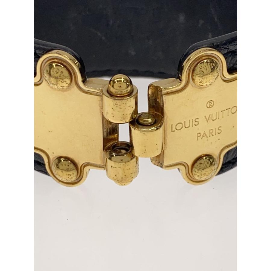 LOUIS VUITTON◇バングル/レザー/ブラック/レディース/BC1194